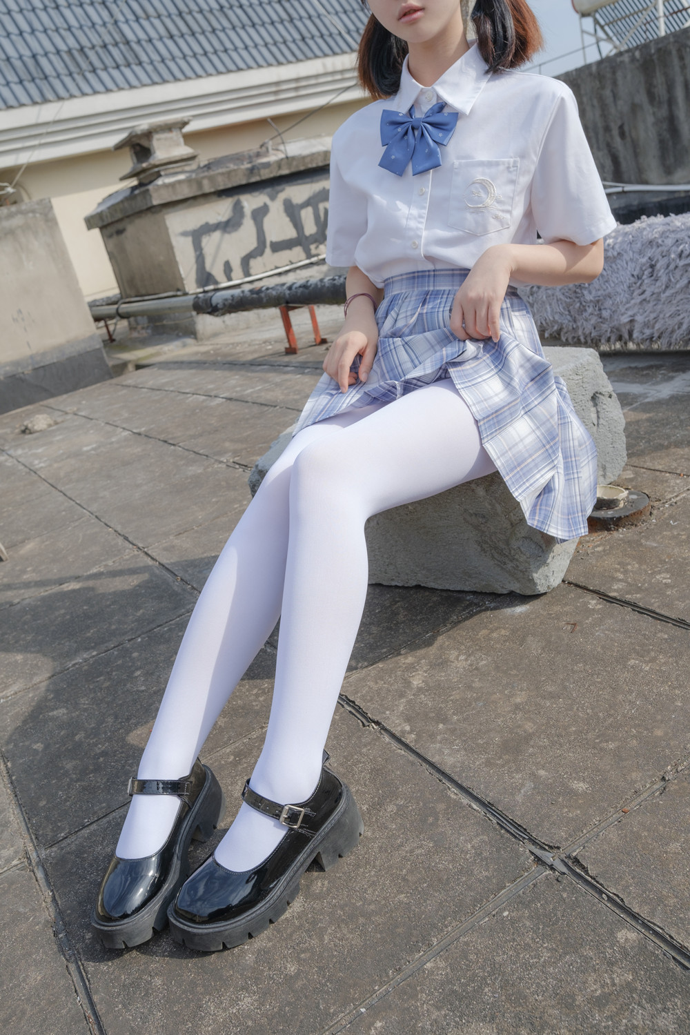 森萝财团 月下-05 小夜 白丝 真空80D JK制服