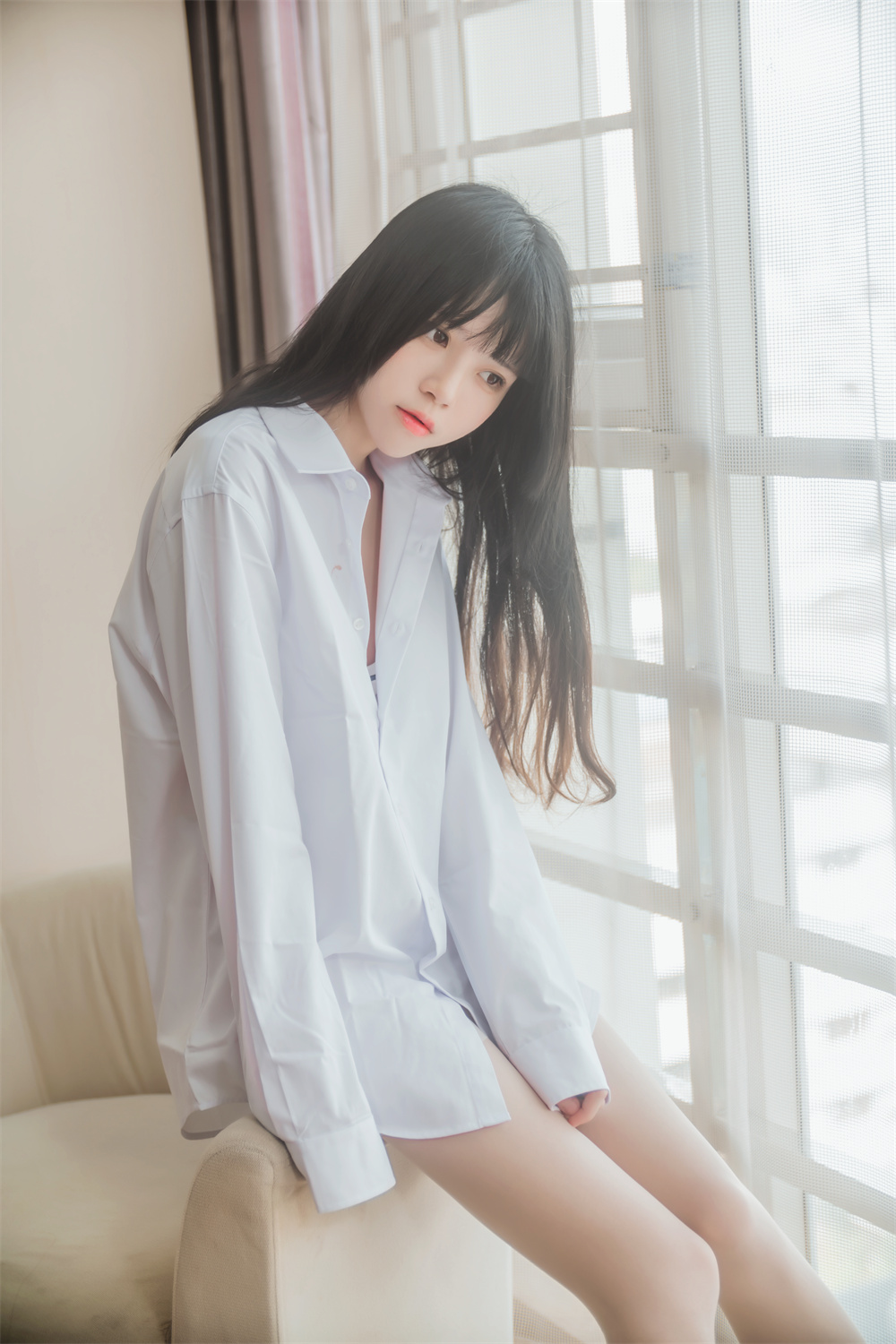 作品：桜桃喵 VOL.002 [49P] 白衬衫散发预览图 3