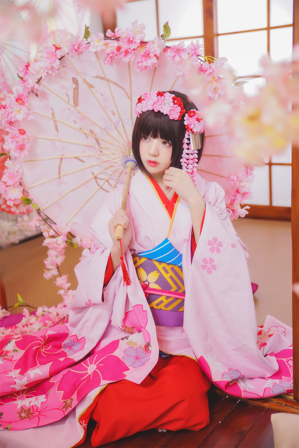 作品：桜桃喵 VOL.008 [23P] 加藤惠系列之和服预览图 2