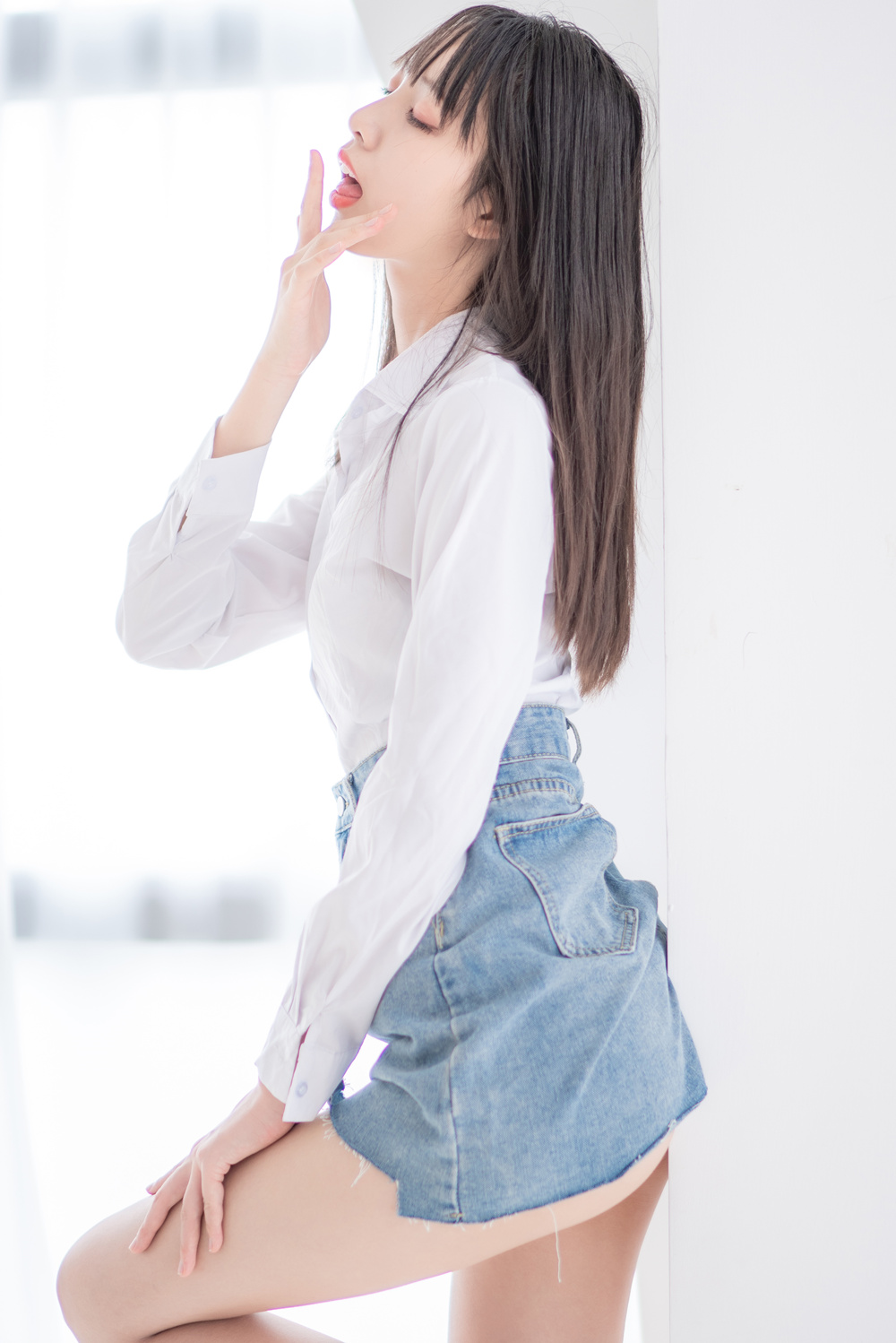作品：西瓜少女 VOL.024 衬衫牛仔裙预览图 3