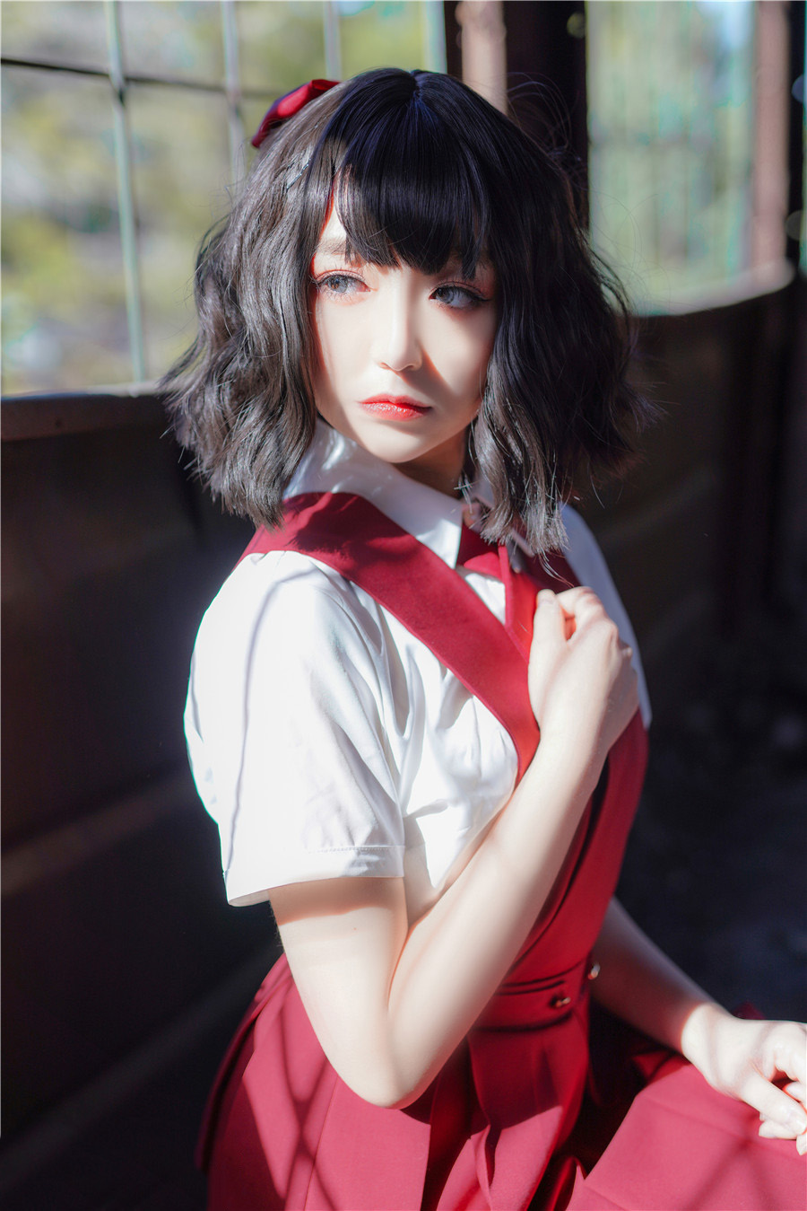 作品：兔玩映画 VOL.049 红色JK裙 [42P] 精选预览图 3