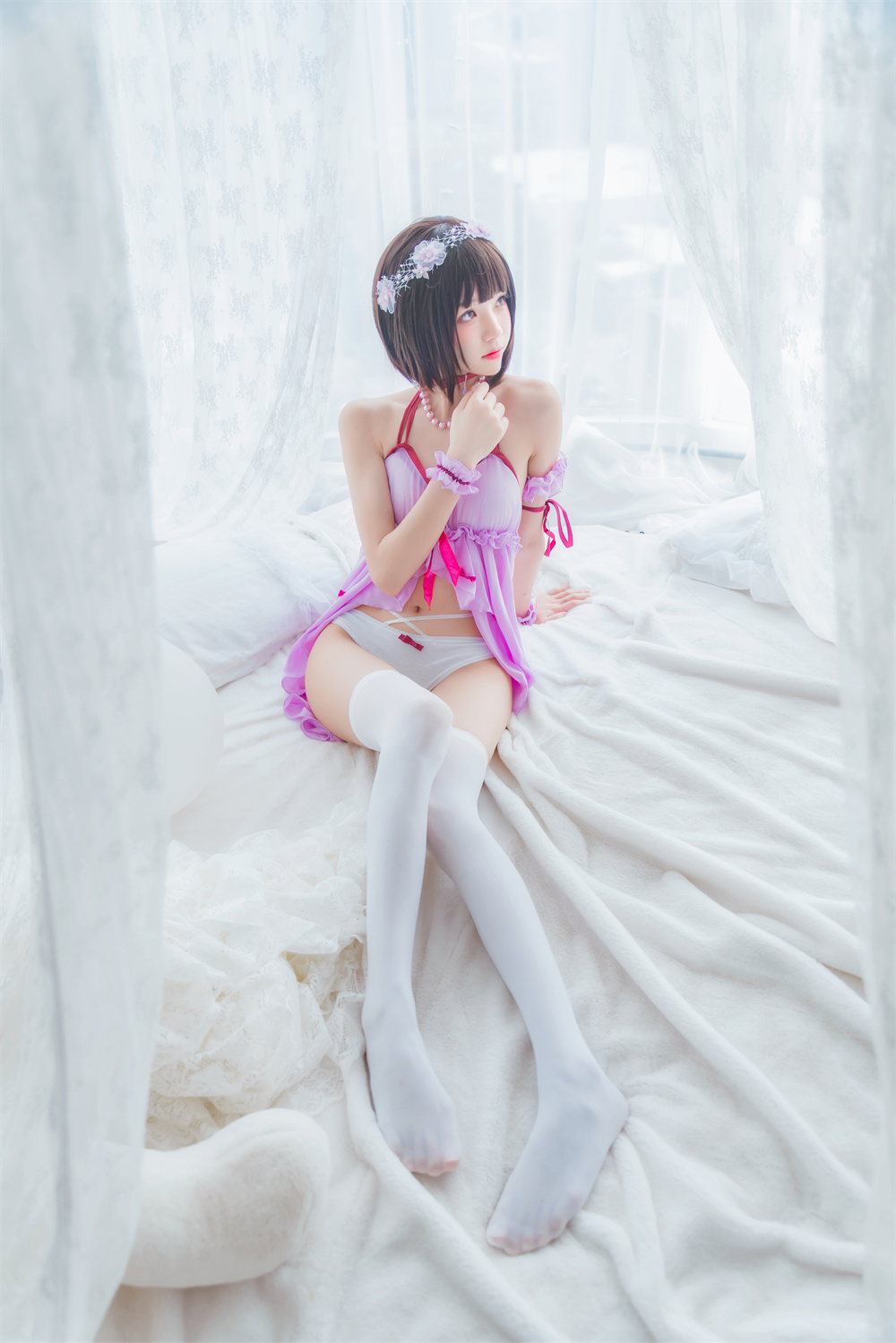 作品：桜桃喵 VOL.012 [38P] (加藤惠)小睡裙预览图 3