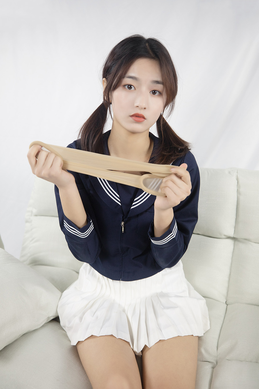 梦丝女神 NO.082 璇璇4 9分颜值 长筒袜