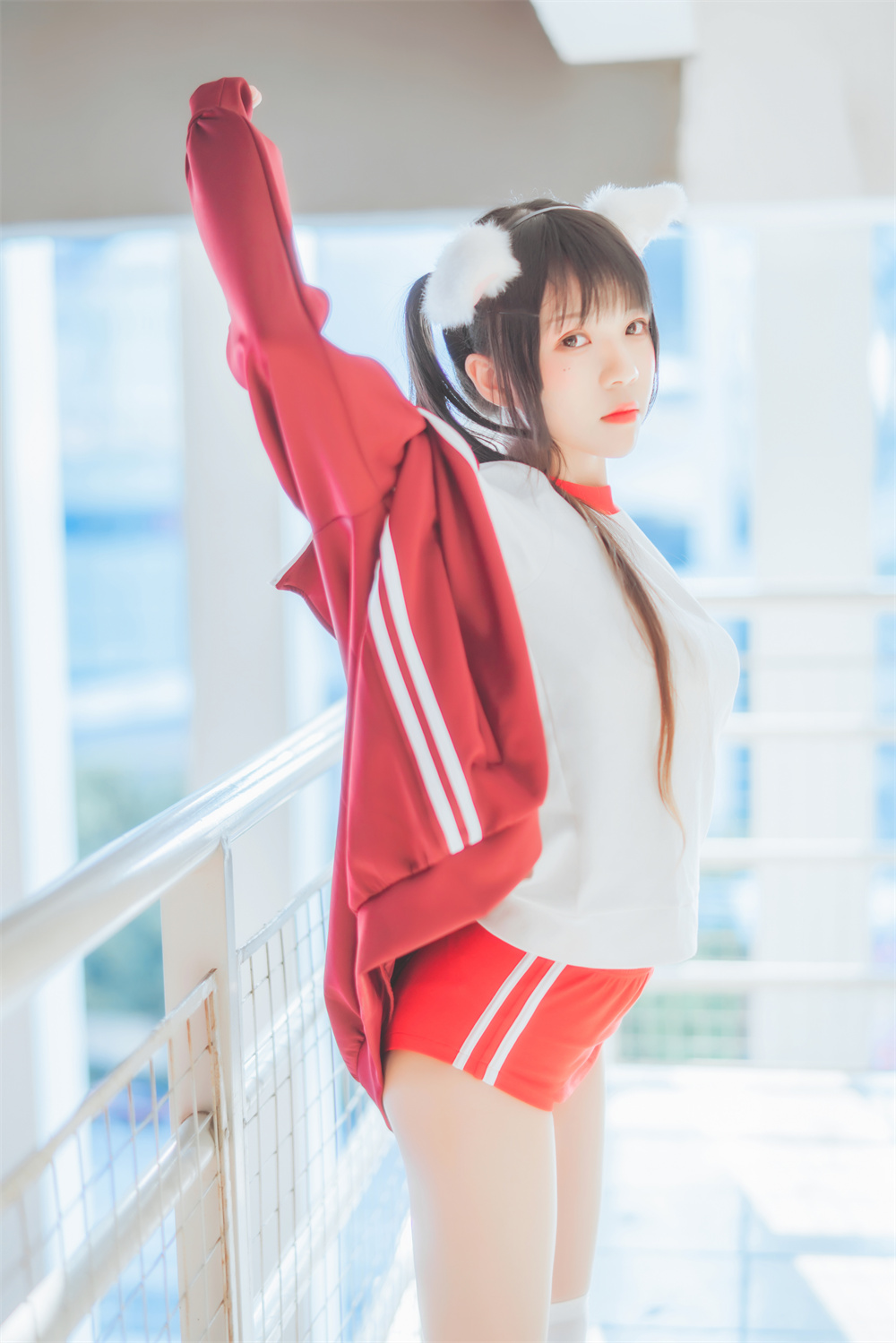 作品：桜桃喵 VOL.046 [44P] 红色体操服预览图 3