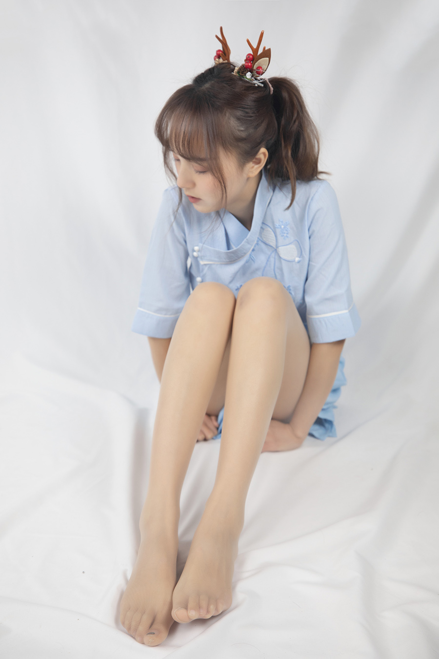 梦丝女神 NO.085 玥玥 蓝色古装仙女颜值